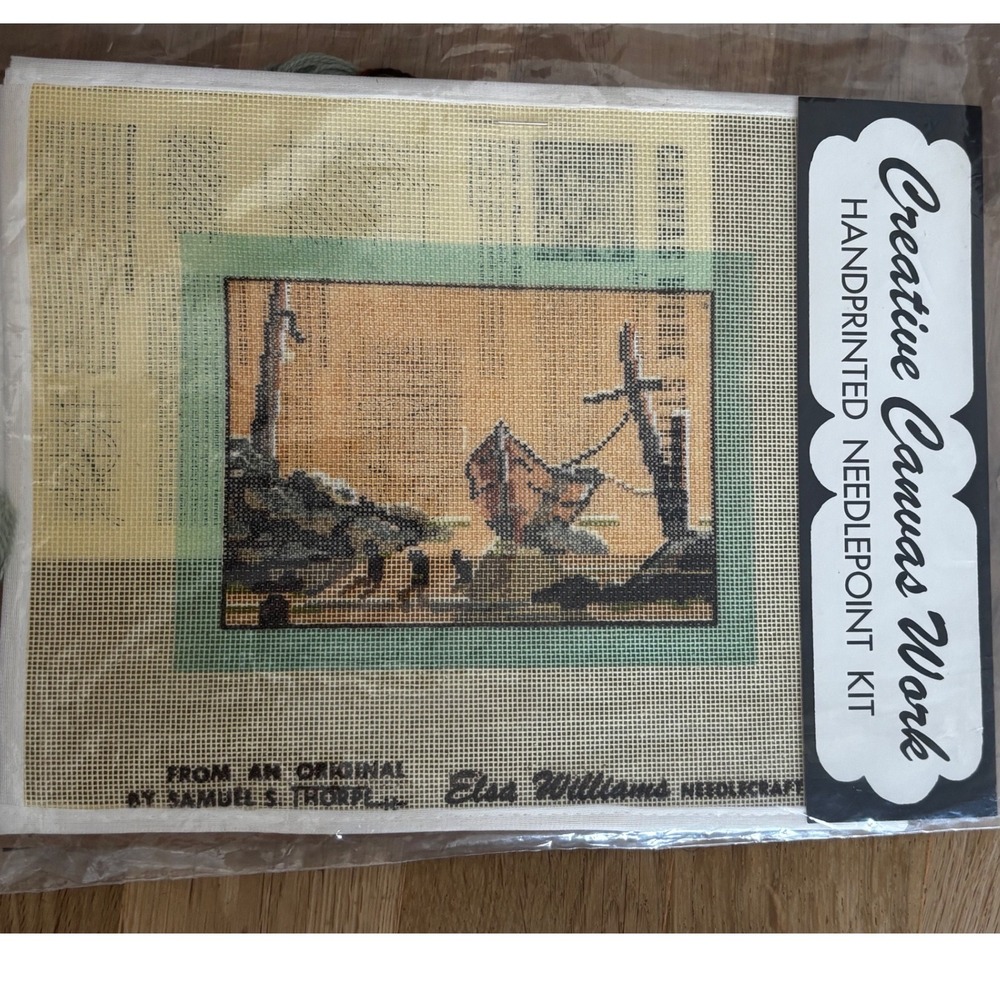 Elsa Williams Samuel S‎ Thorpe Needlepoint Kit KPN 175 Nautical Boat 5x7 Vintage